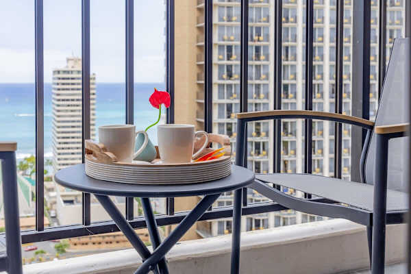 Stunning ocean view from your balcony.