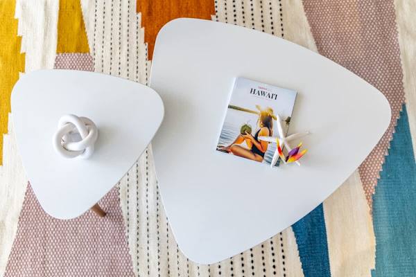Your coffee table in the living room.