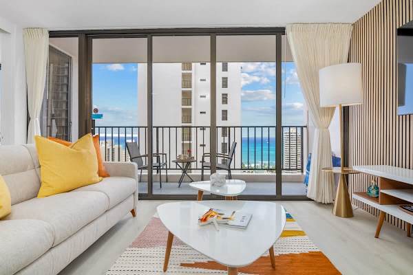 Stunning ocean view from your living room.