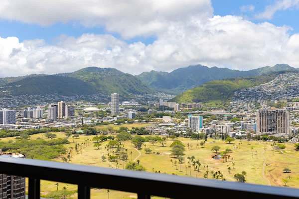 Mountain views from the balcony