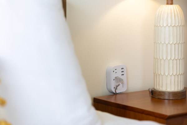Socket near the bed
