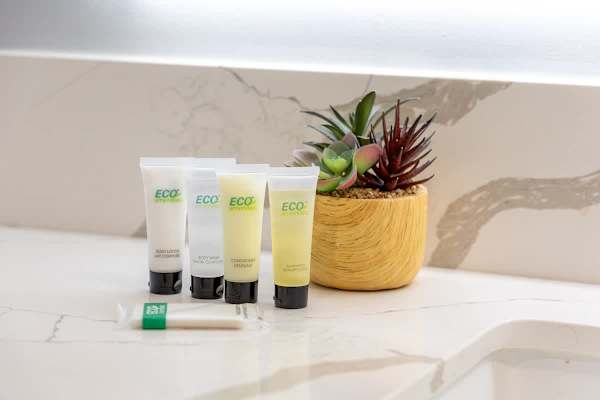 We provide bathroom startup supplies but not replenished.
