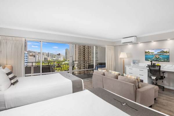 The condo comes with split-type airconditioning for your convenience, and a 43'' smart TV for entertainment.