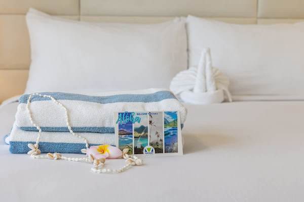 A beautifully renovated studio condo with a king-size bed and new mattress for a comfortable and relaxing sleep.