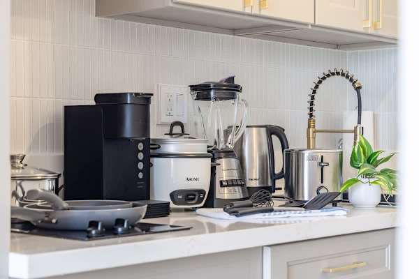 The available appliances in your kitchen.