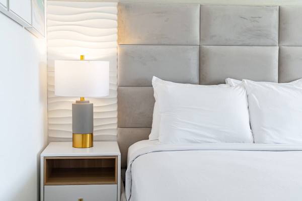 Bedside table and nightstand.