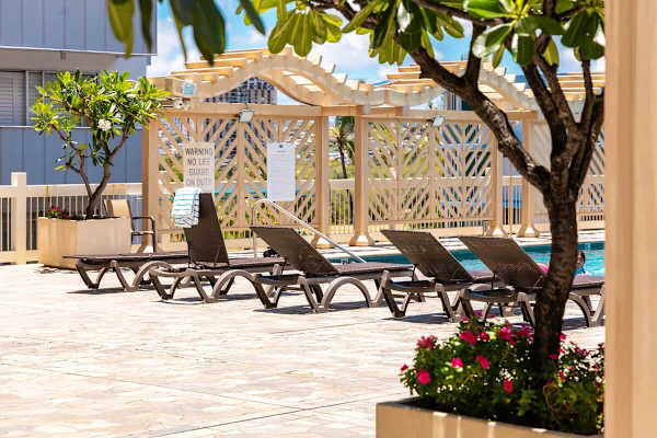 Soak up the sun or relax in the shade on our expansive outdoor terrace, featuring comfortable lounge chairs and stylish cabanas perfect for enjoying the beautiful weather.