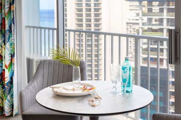Enjoy a nice meal while looking at the beautiful views from your window