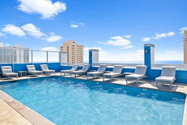 Swimming pool on the rooftop