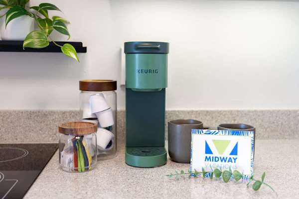 Coffee station in the unit