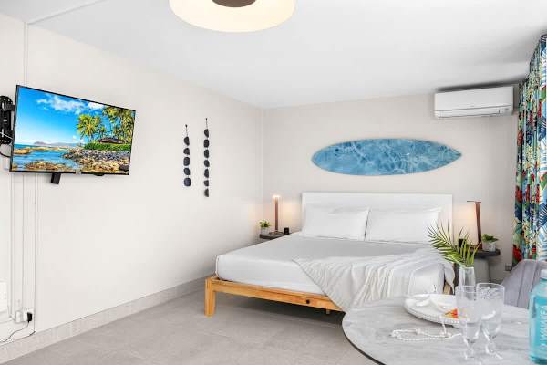 Relax on your bed while watching TV