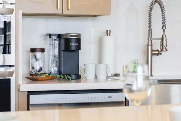 Coffee station in the kitchen