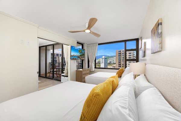 The bedroom has a queen-size bed and a full-size bed perfect for your relaxation!