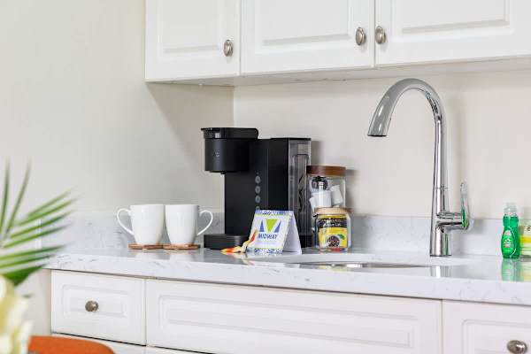 Coffee station in the kitchen