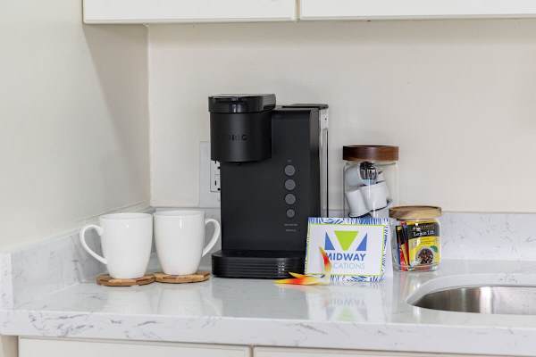Coffee station in the kitchen
