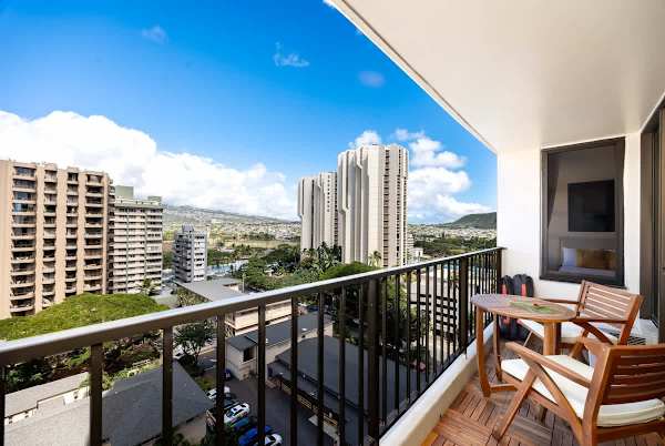 Enjoy great mountain views from your balcony