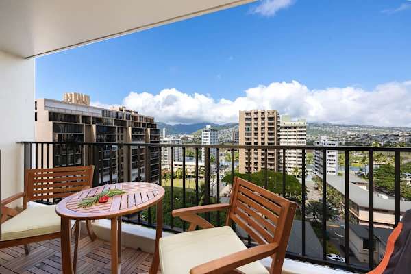Enjoy great mountain views from your balcony