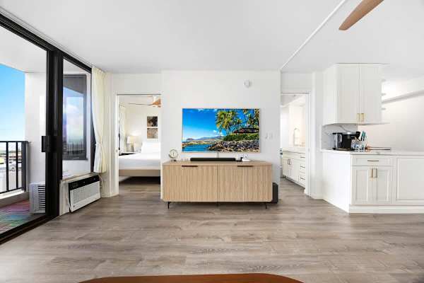 65" 4K QLED Frame TV in the living room