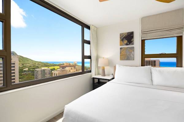 Enjoy the beautiful views from your bedroom