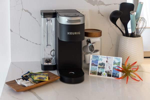 Coffee station in the kitchen