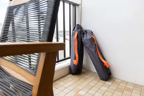 We provide 2 beach chairs for guests' use