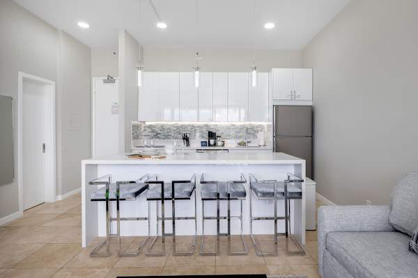 Dining and kitchen area