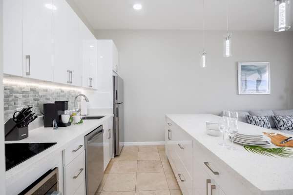 Full-equipped kitchen with dishwasher