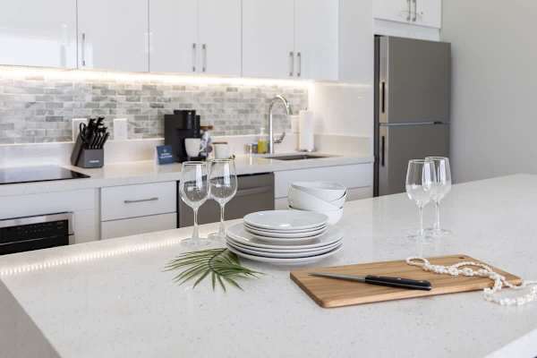 Wine glasses, plates, and other dinnerwares