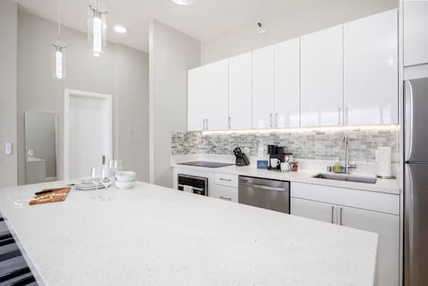 Full-equipped kitchen with dishwasher