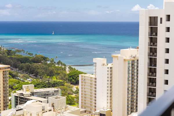 Ocean views from the balcony