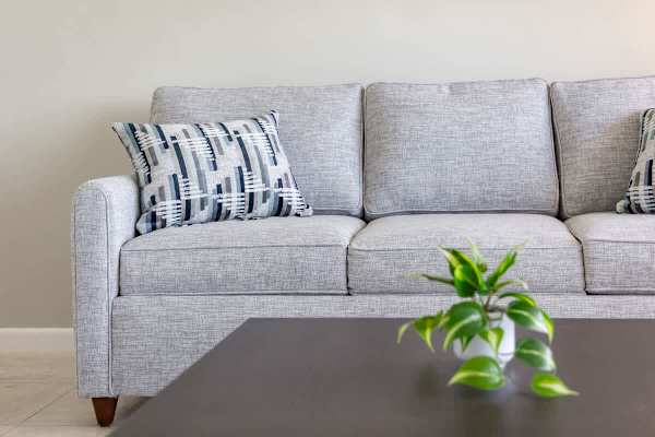 Pull-out sleeper sofa in the living room