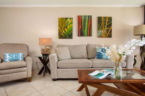 Pull-out sleeper sofa in the living room