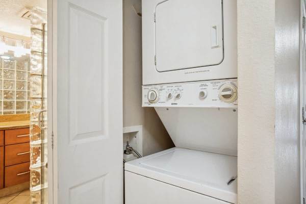 Washer and Dryer in the unit
