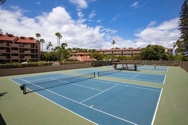 There are 4 Tennis courts!