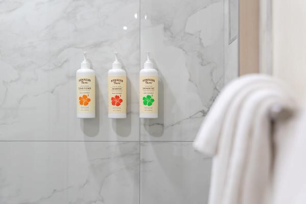 We provide starter supplies in the bathroom