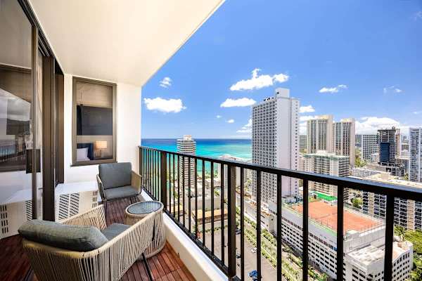 Beautiful ocean views from the balcony