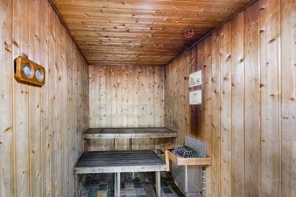 Unwind and rejuvenate in the sauna, perfect for relaxing after a day of island adventures.