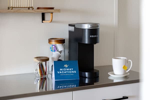 Who would want to miss their morning coffee? Good thing we have our coffee station set up for you!