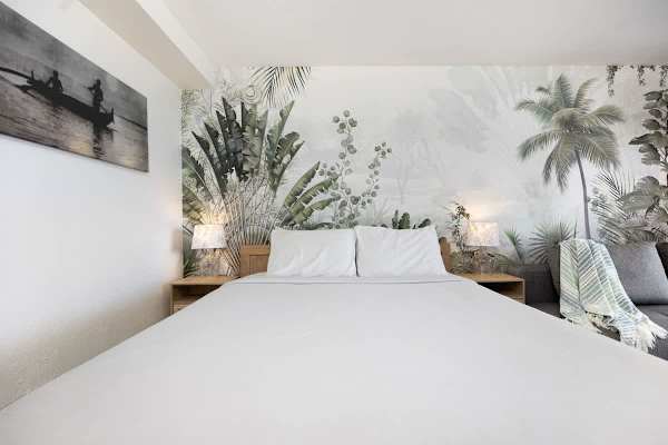 Have a relaxing sleep in this queen-size bed!