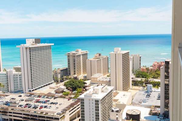 Indulge your eyes in this beautiful ocean and city view from your private balcony!