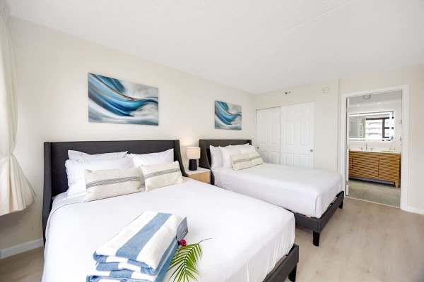 Enjoy convenient direct access to the modern, well-appointed bathroom from the bedroom, offering ultimate privacy and ease