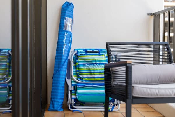 Enhance your outdoor adventures with convenient beach essentials provided for your leisure and enjoyment.