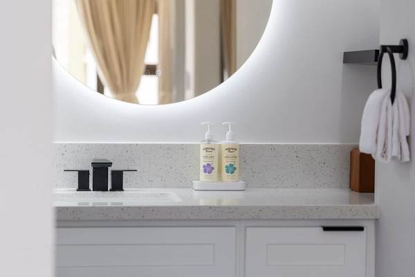 Indulge in a pristine and stylish bathroom experience, designed for your ultimate convenience and relaxation.
