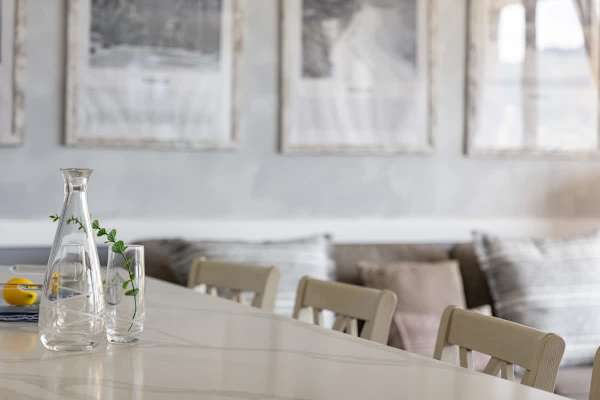 Enjoy meals and good company at our stylish dining area, perfect for shared moments and fresh beginnings.