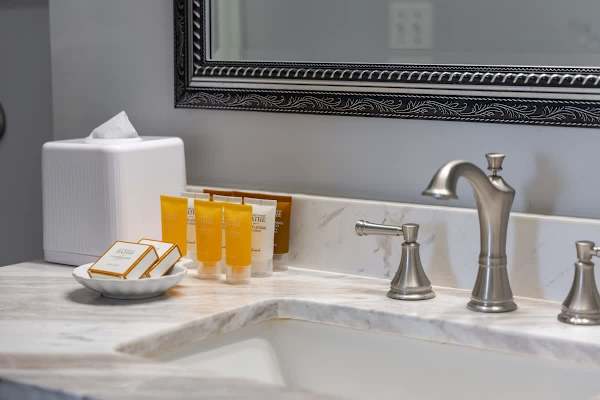 Indulge in complimentary, premium bath amenities for a truly refreshing stay.