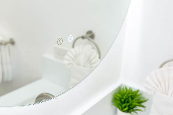 Experience modern convenience with our smart bathroom mirror, featuring integrated lighting and defogging functions for a seamless daily routine.