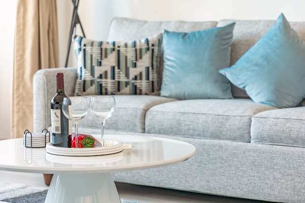Unwind in the inviting living area, designed for ultimate comfort and relaxation after a day of exploring.
