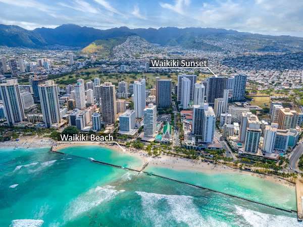 Waikiki Sunset location