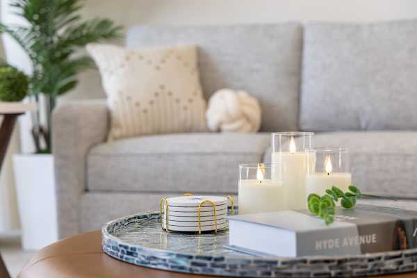 Decorative details in the living area