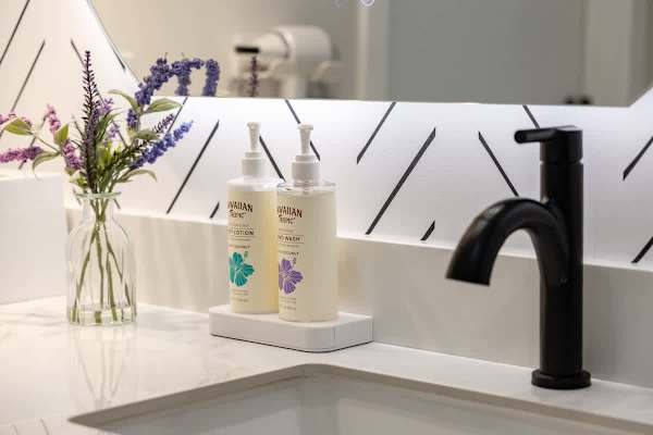 Starter supply provided in the bathroom